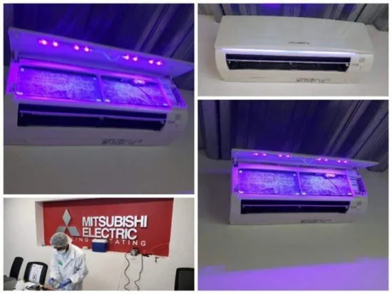 エアコン ミニこぼれカセット清浄機 ハイパワー UVC ランプ 外気消毒 HVAC UV 滅菌器